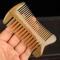 wide tooth comb horn comb genuine natural pure head meridian massage large teeth anti static hair wide tooth curly home female