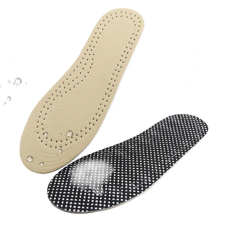 

USHINE EU20-34 Children breathable sweat absorption shock absorption cowhide latex non-slip sneaker insole