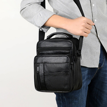 Bolsos Mini bolso cruzado informal de cuero genuino para hombre...