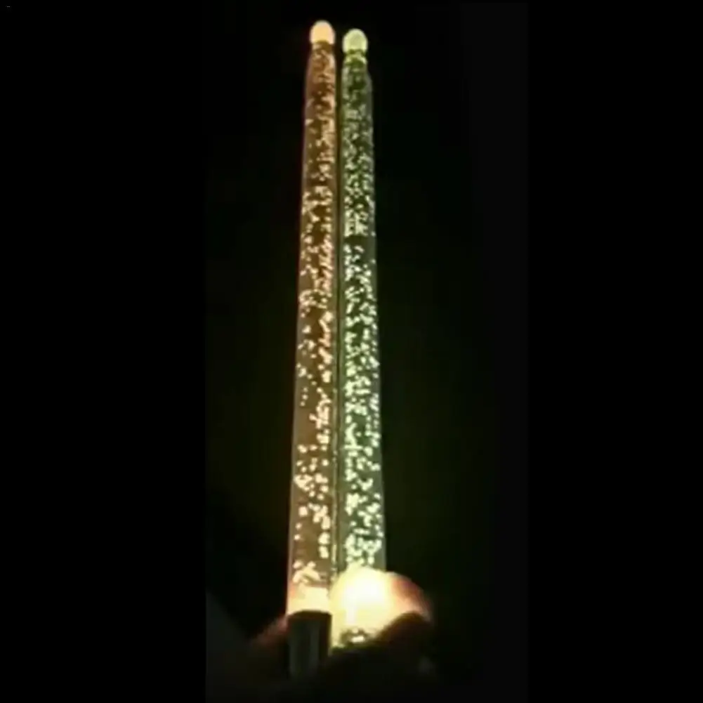 Горячая 5А барабанная палка светится в темноте сценическая производительность светящиеся барабанные палочки светодиодный свет барабанные палочки для сцены