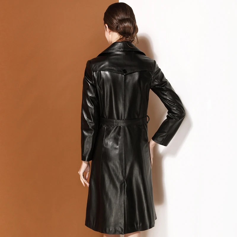 Рисунок 2 - Женский Длинный тренчкот из натуральной овечьей кожи