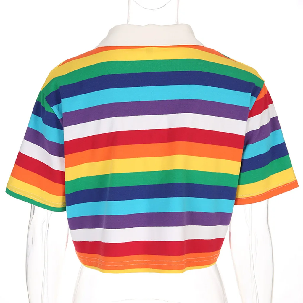 Женская футболка с коротким рукавом и отложным воротником Повседневная летняя