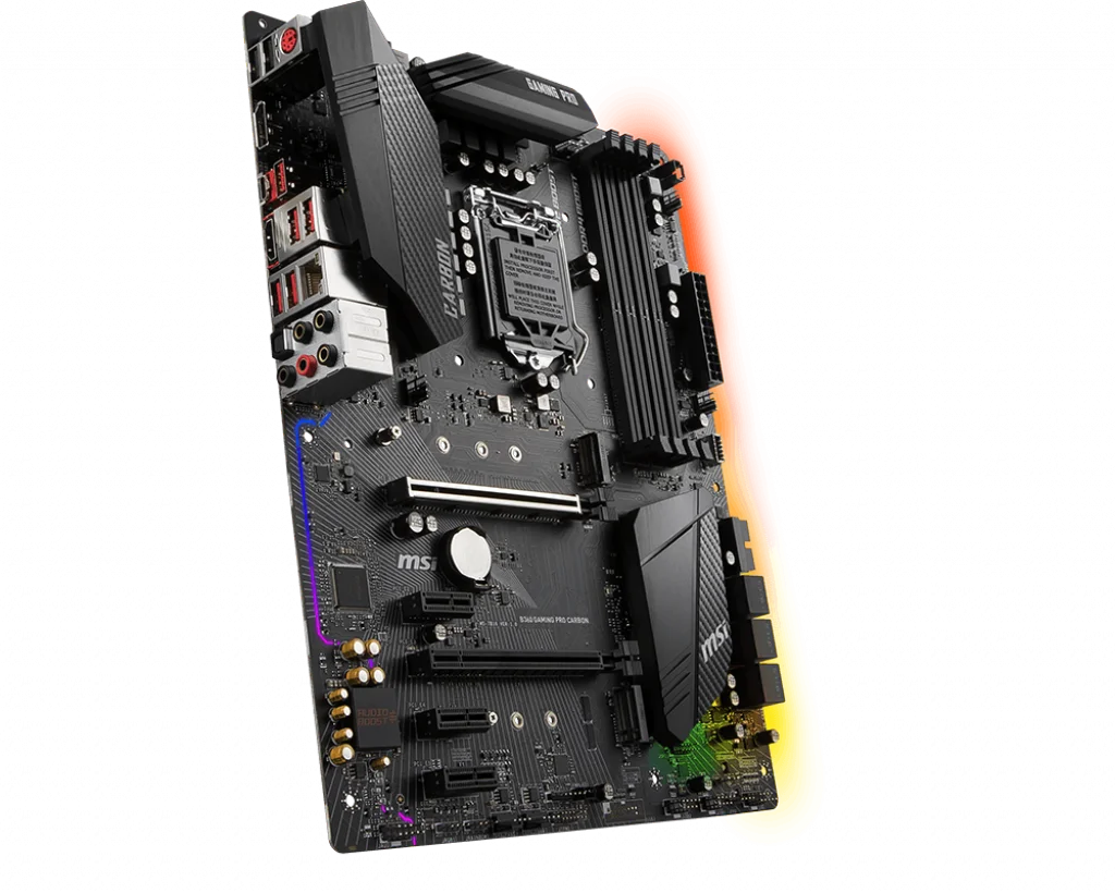 Новый MSI B360 GAMING PRO CARBON поддерживает Intel 8-го поколения®Ядро™Разъем LGA 1151 Память DDR4