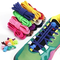 1pair spring lock shoelaces no tie shoelaces sports elastic shoelace suitable for all shoes lazy laces sneaker shoe accessories