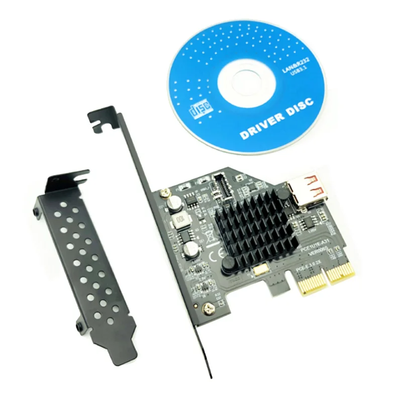 

AU42 -10Gbps USB3.1 Gen 2 Type-E 20 Pin Expansion Card USB 2.0 PCI Express 3.0 X2 Adapter for Desktop PC Computer Raiser