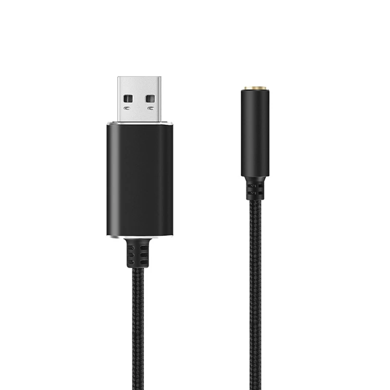 

448F 0,2 м/1 м 2 в 1 USB-кабель 3,5 мм USB-конвертер компьютера для наушников