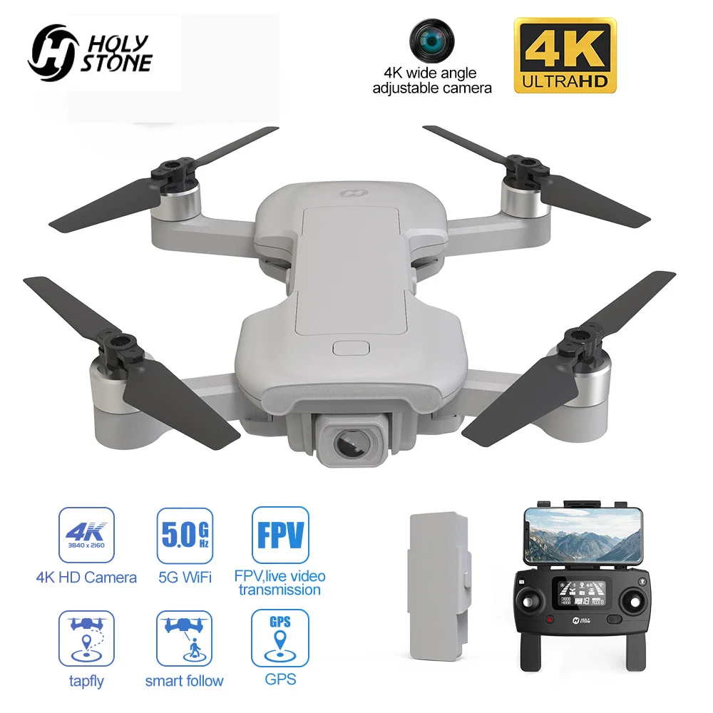 GPS Дрон Holy Stone HS510 с камерой HD 4K функцией стабилизации сумкой|Радиоуправляемые
