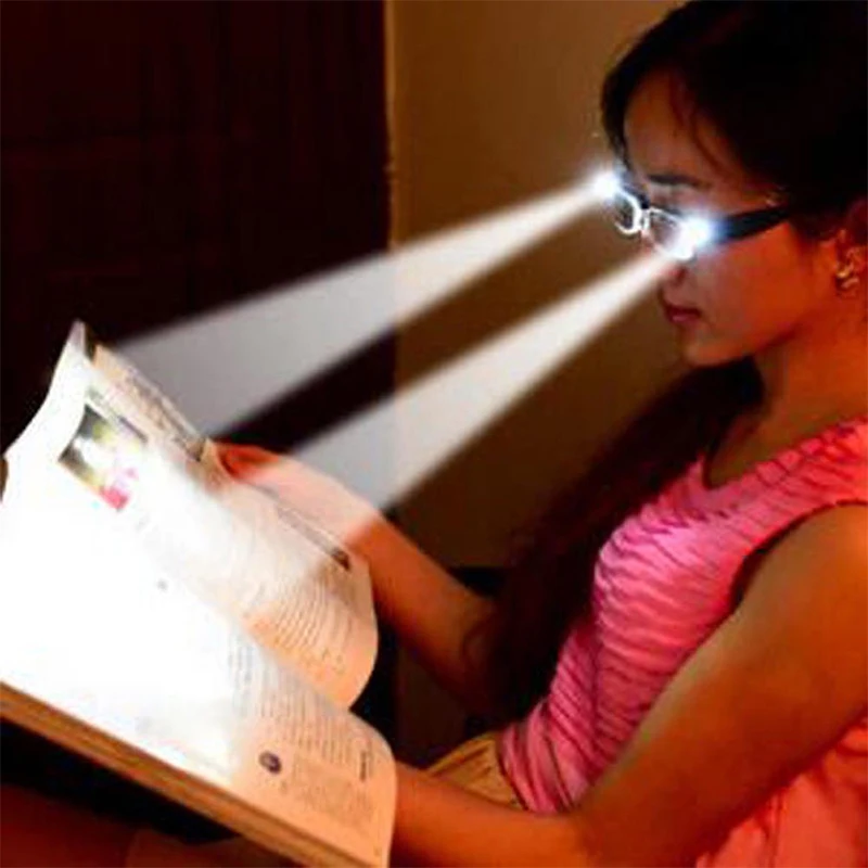 

Unisex Multi Strength Reading Glasses with LED Magnifier Light Up Eyeglasses