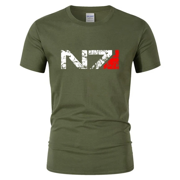 Новая игра N7 Mass Effect 3 футболка Мужская система военный армия эмблема игры