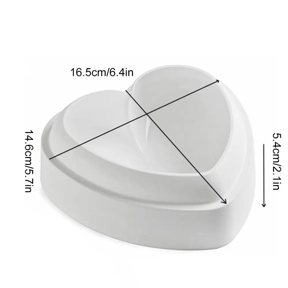 Новая декоративная силиконовая 3D форма в форме сердца для торта помадки конфет