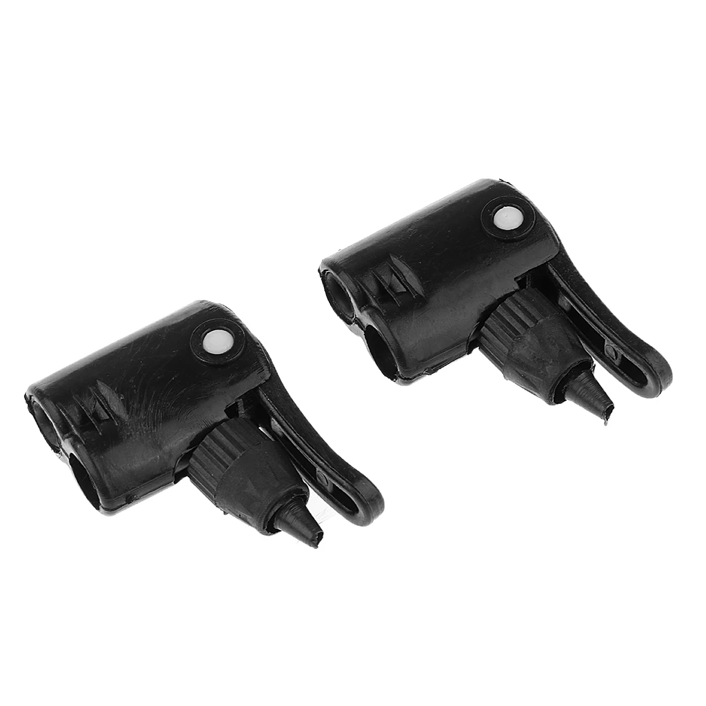 

2 Pieces Universal Tire Inflator For Presta And Schrader Valves Black