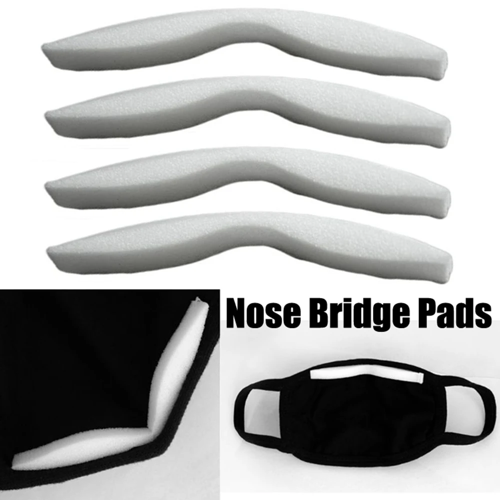 

100Pcs/Set Self-Adhesive Sponge Nose Bridge Pads Microfiber Anti-Gas Anti-Fog Odor-Free Foam Comfortable Nose Pad