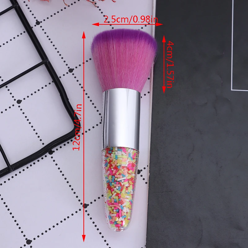 

Nail Cleaning Brush Tools Remove Dust Powder Brush Nail File Art For Manicure Pedicure Acrylic Makeup Brushes Face Care 3 Color