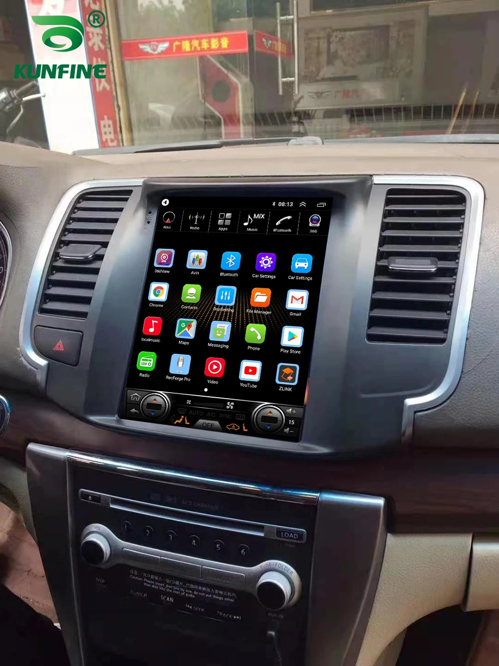 Экран Tesla Восьмиядерный 4 Гб ОЗУ 64 ГМ ПЗУ Android 10 0 автомобильный DVD GPS плеер Deckless Car