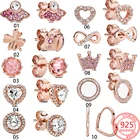 Женские серьги-кольца из серебра 925 пробы, с коровкой