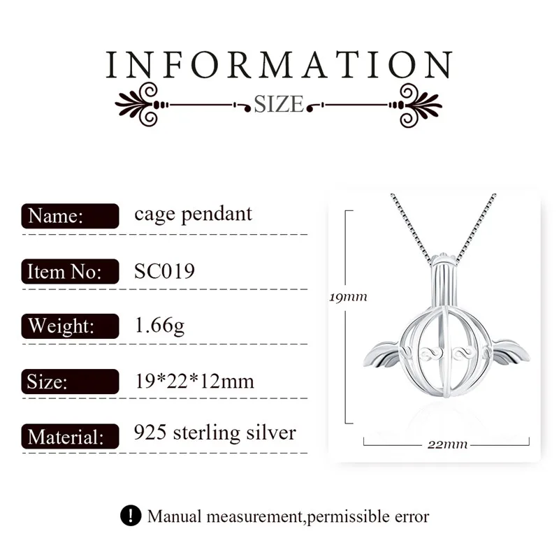 Женские Подвески в форме крыльев Ангела CLUCI из стерлингового серебра 925 пробы