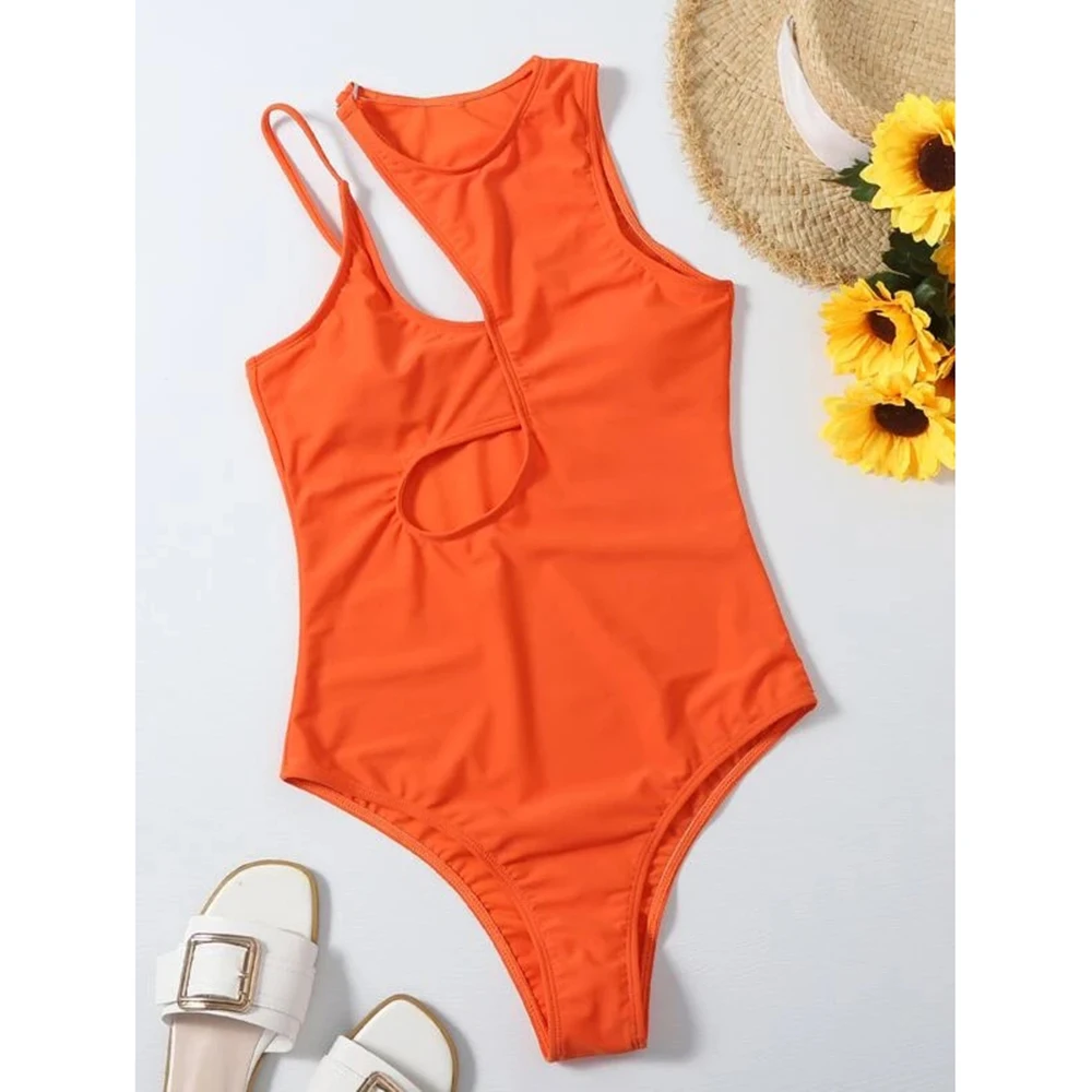 Сексуальный вырез купальники Для женщин Одна деталь купальник 2021 Новый одно