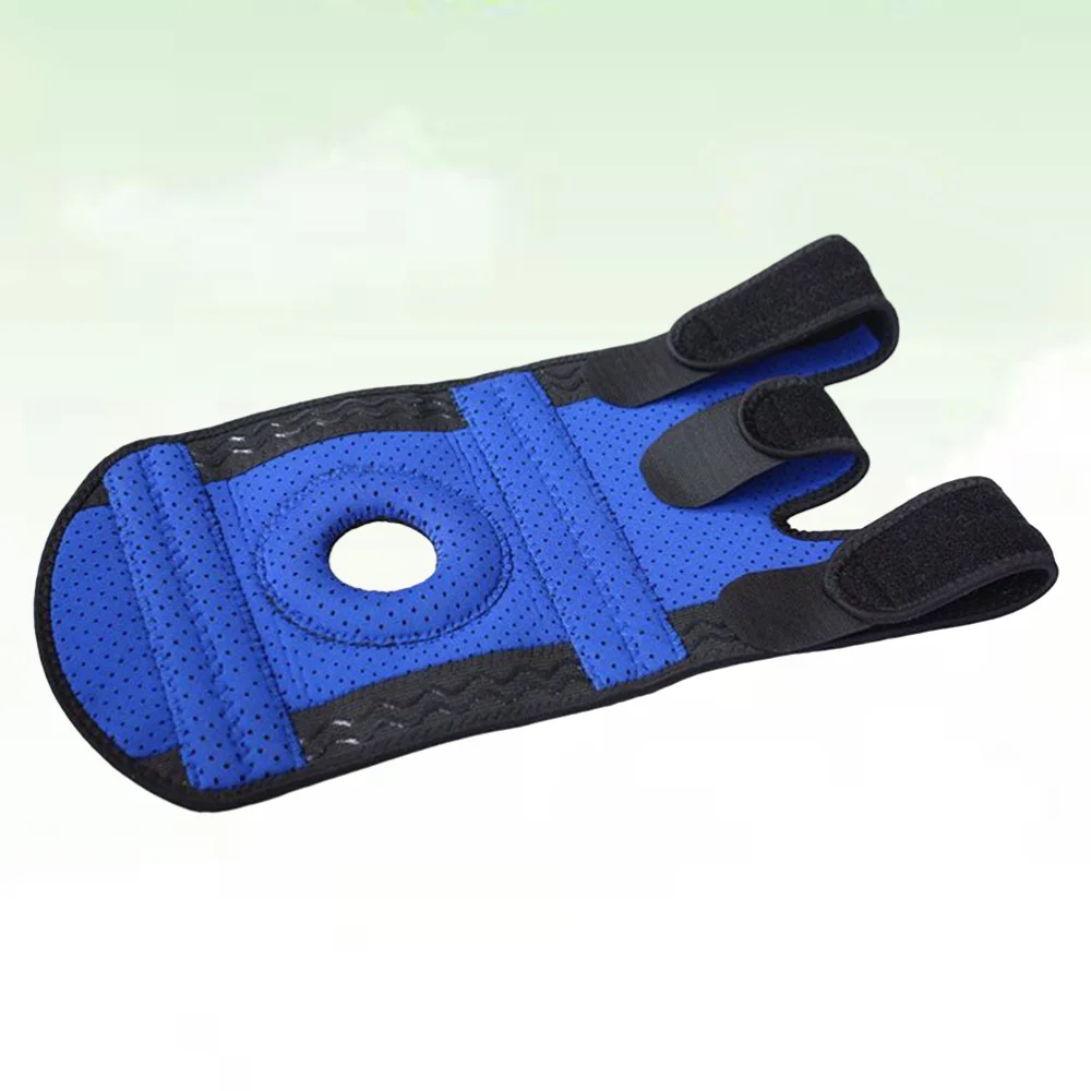 

Outdoor Sports Knee Protector Sports Fitness Leg Guards Stretch Knee Sleeve Support for Man Woman (Blue Free Size)