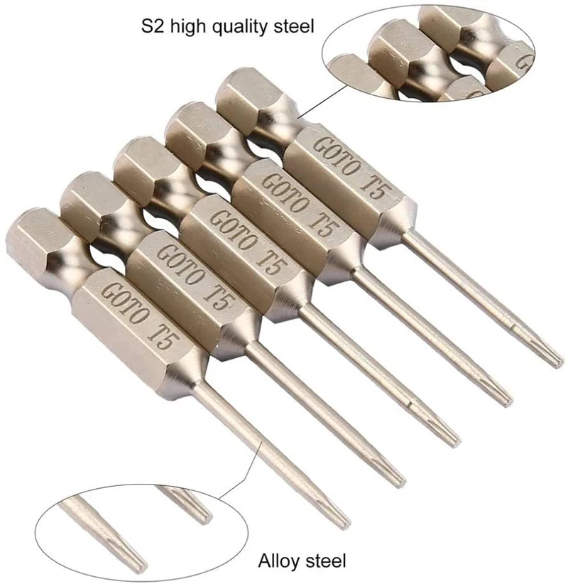

Отвертка 5 шт. сплав Сталь Occus отвертка бит 50 мм длиной 2,0 Магнитный бытовые инструменты для ремонта, отвертка сверла набор инструментов