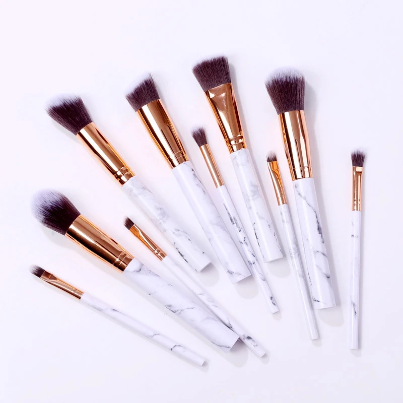 10 шт./компл. кисти для макияжа профессиональные косметические пудры основы теней