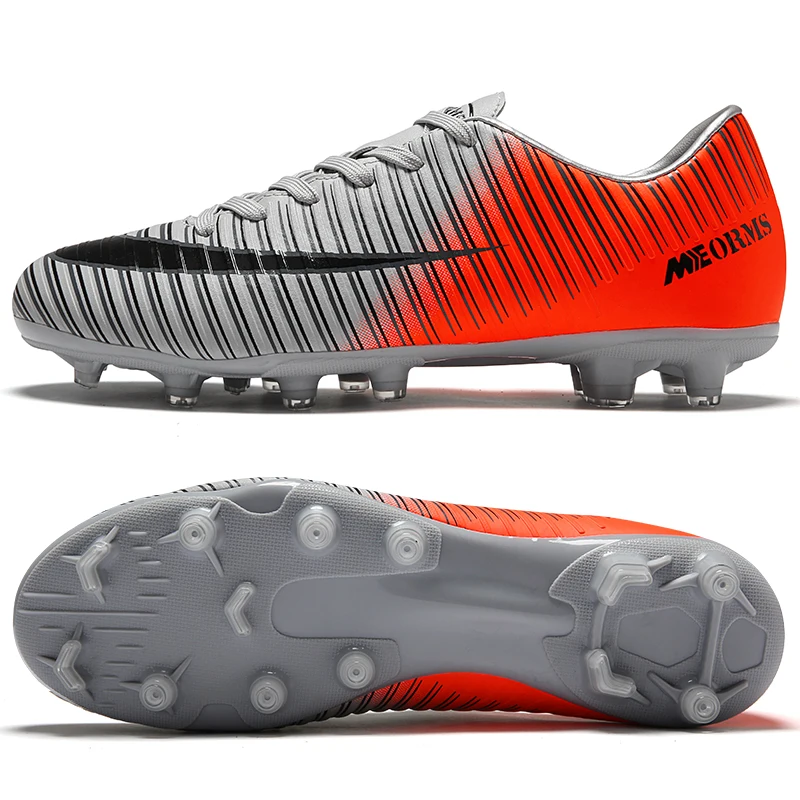 

Indoor Football Shoes Men Soccer Shoes Cleats Training Football Boots Long Spikes Athletic Football Shoes Boys Chuteira Futebol