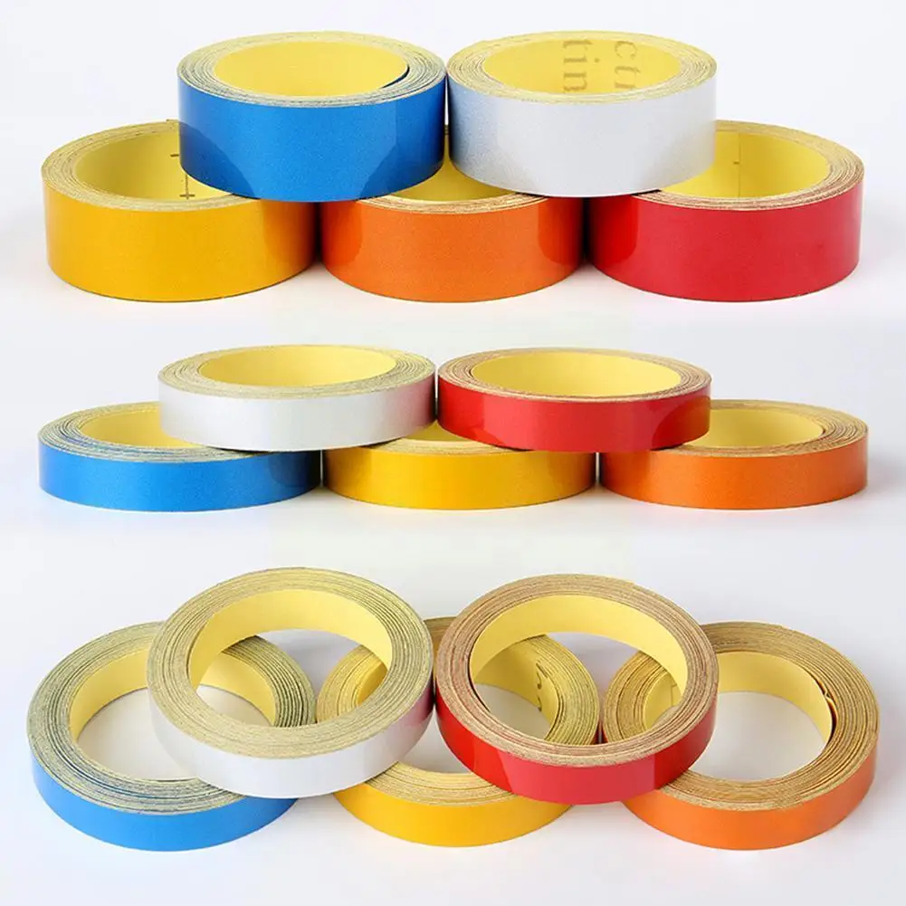 

Reflective Sticker Car Exterior Accessories Adhesive Car Protector Safety Warning Car Body Reflector Tape Strip Sticker For Q9T4