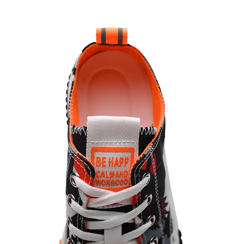 Кроссовки мужские камуфляжные холщовые дышащие массивные для скейтборда