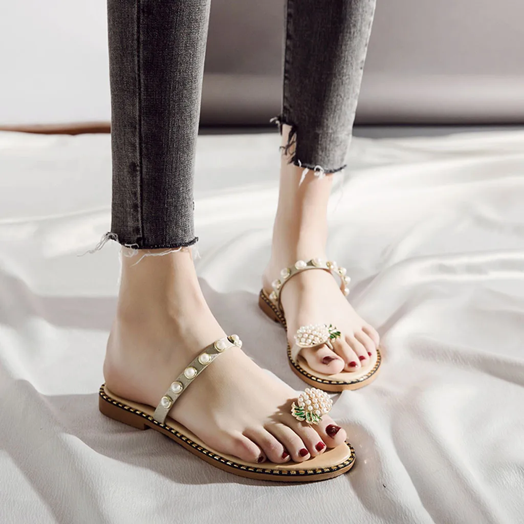

SAGACE Women' Slippers Flat-Bottom Slippers Clip Toe Fashion Students Sandals Summer flip flops women beach Shoes Slippers Women
