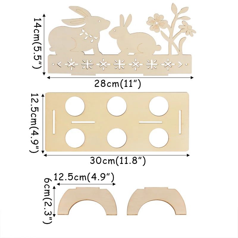 Пасхальный лоток для яиц декоративная деревянная полка пасхальвечерние в виде