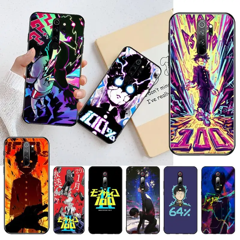 

Mob Psycho 100 Soft Phone Cover for Redmi Note 9 8 8T 8A 7 6 6A Go Pro Max Redmi 9 K20