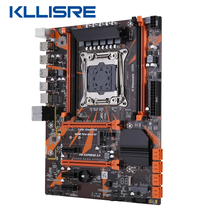 Kllisre X99 D4 материнская плата с Xeon E5 2650 V3 LGA2011 3 CPU 2шт X 8 ГБ = 16 Гб 2666 МГц DDR4