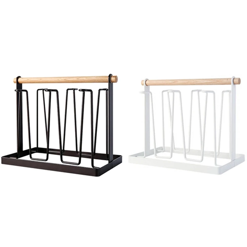 

Kitchen Wrought Iron Cup Holder Creative Household Drain Cup Shelf for Kitchen Cup Storage Rack Hanging Drainer