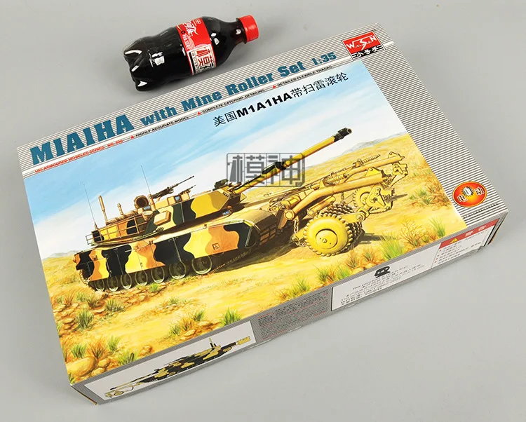 1:35 США M1A1HA резервуар для горнодобывающей машины с шахтным роликом в комплекте