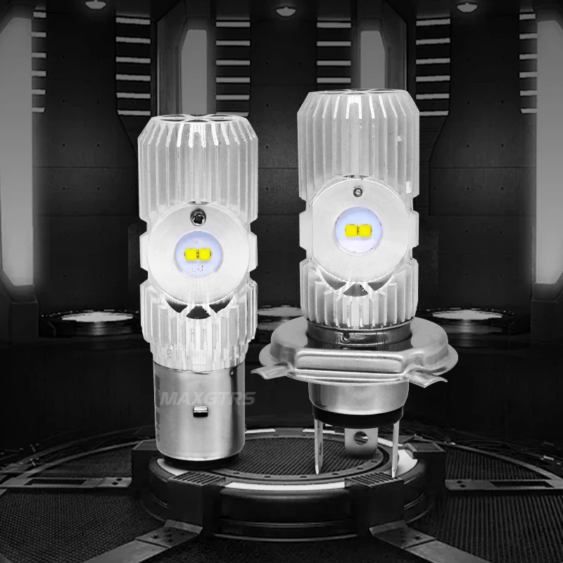 H4 HS1 BA20D светодиодный мотоциклетный лампочка фары DC 9V~ 85V 20W 1400LM 6500K мото светильник CREE чип аксессуар скутера мотоциклетная фара