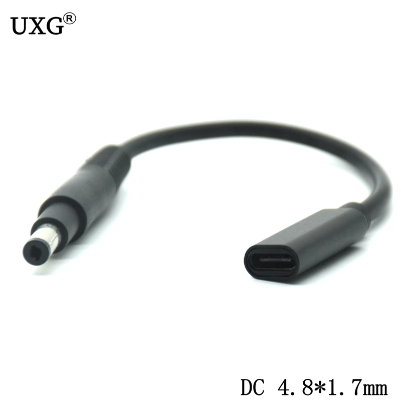 Тип USB-C Female для 5.5X2.5 7.9X5.5 7.4X5.0 4.5X3.0 4.0X1.7 4.8X1.7mm штекер Соединительный кабель Шнур USB C PD