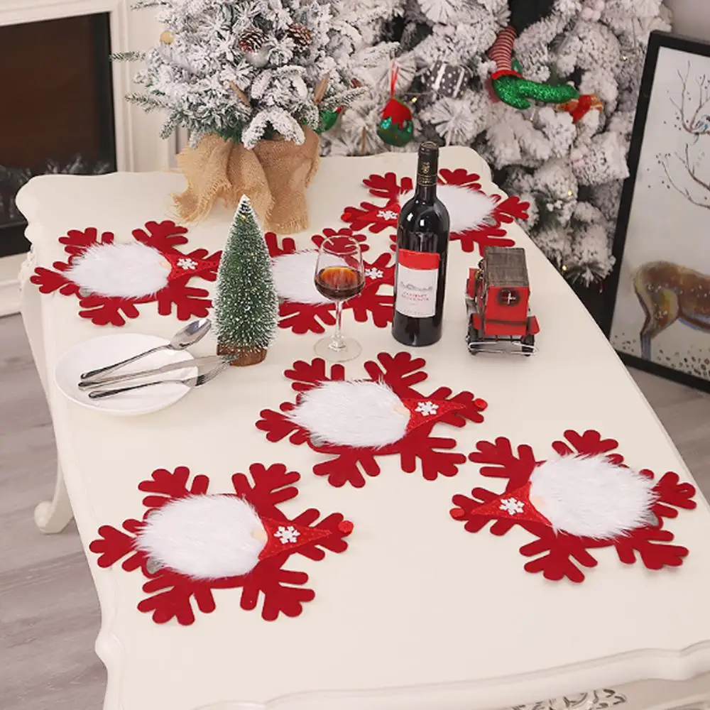 

Christmas DIY Forester Table Runner Faceless Elderly Table Mat Wall Hanging Window Decoration Supplies