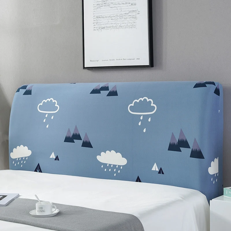 Эластичный чехол на спинку кровати с креплением крышка все включено изголовьем