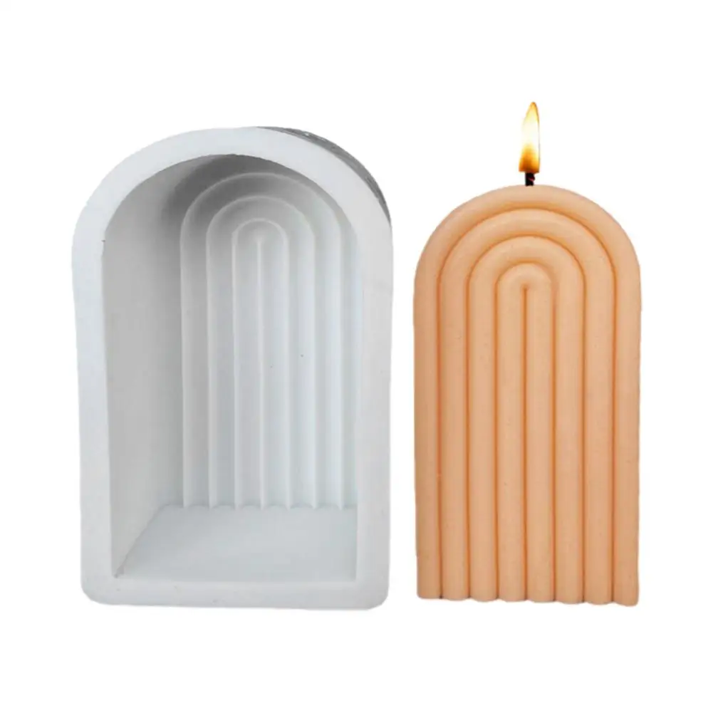 

Silicone Candle Mould 3D Arch N Shaped Mould For Candle Making Home DIY Cake Decoration Aromatherapy Mould Handmade DIY Craft Or