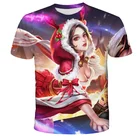 Летняя оригинальная Рождественская футболка с круглым вырезом, Рождественский подарок с 3D принтом, футболка для мальчиков и девочек, праздничная Молодежная Повседневная футболка