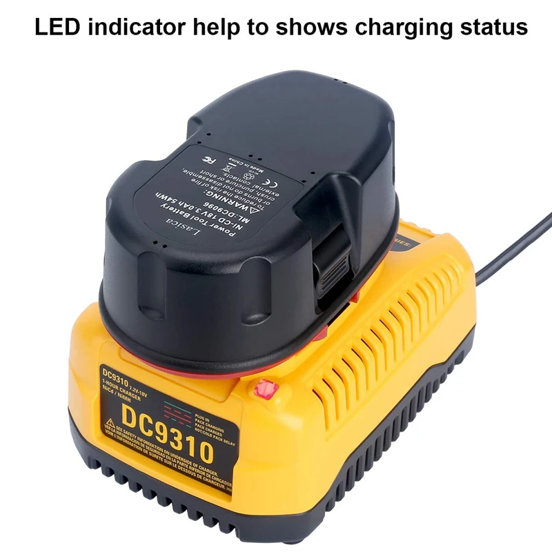 Dc9310 быстрое зарядное устройство для Dewalt 7 2 V 18V Xrp Ni Cd MH батареи Dc9096 Dc9098 Dc9099 Dc9091 Dc9071
