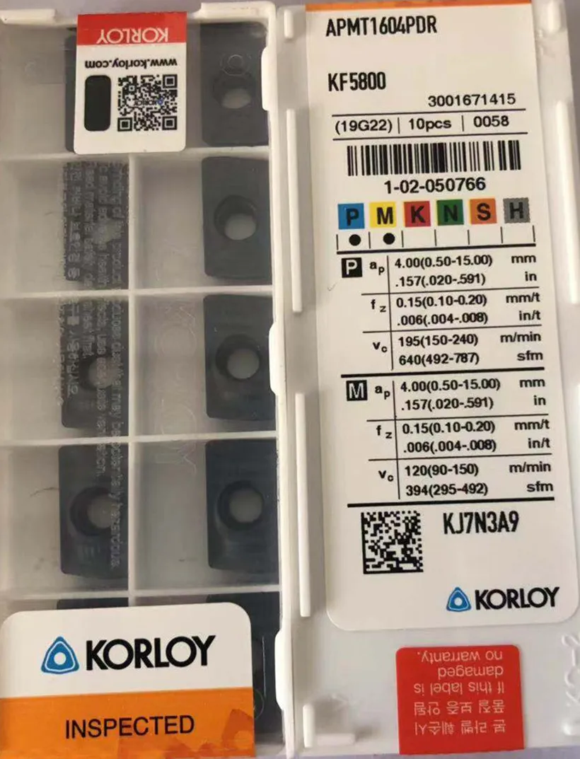 APMT1135PDR APMT1604PDR KF5800 100% оригинальные корейские APMT1135 APMT1604 твердосплавная обработка