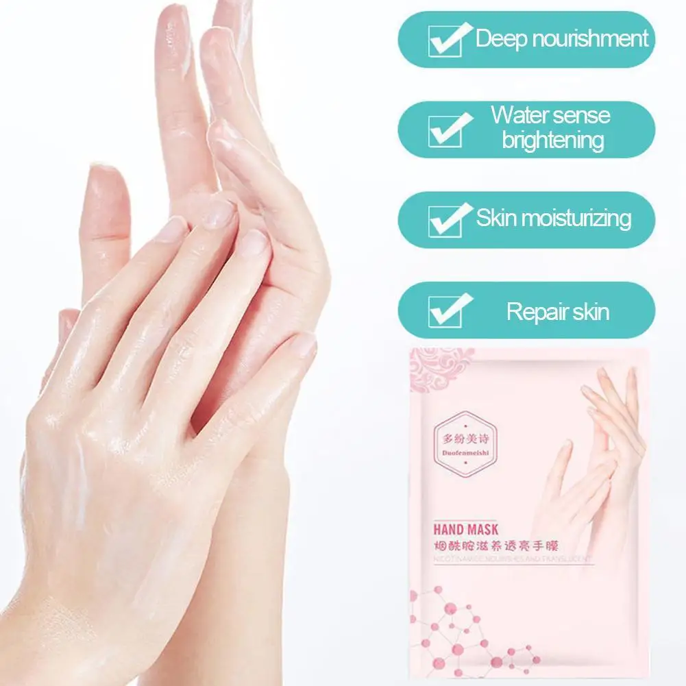 

Niacinamide Moisturizing Sheet Pack Mildly Nourish Soothes Exfoliating Repairing Hand Mask Hand Care