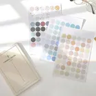 1 лист серия Morandi, круглые игрушечные наклейки в горошек, Детские кавайные декоративные наклейки сделай сам, дневник, альбом, этикетка, канцелярские принадлежности, скрапбукинг