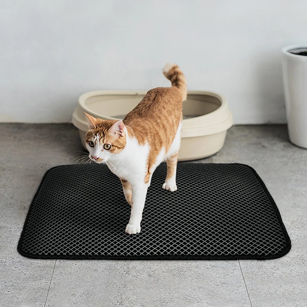 Водонепроницаемый коврик для кошачьего туалета EVA двухслойный кошек товары