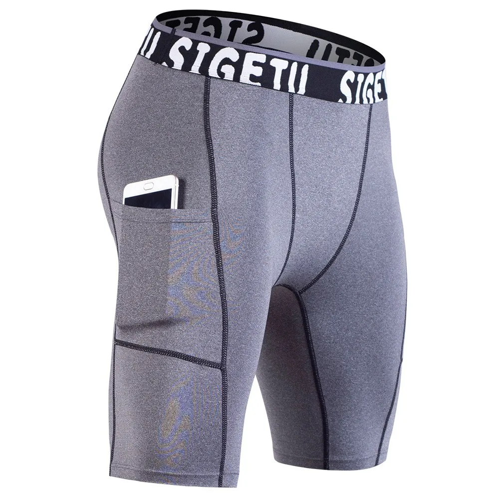 Мужские шорты для бодибилдинга фитнеса тренировок в спортзале эластичные