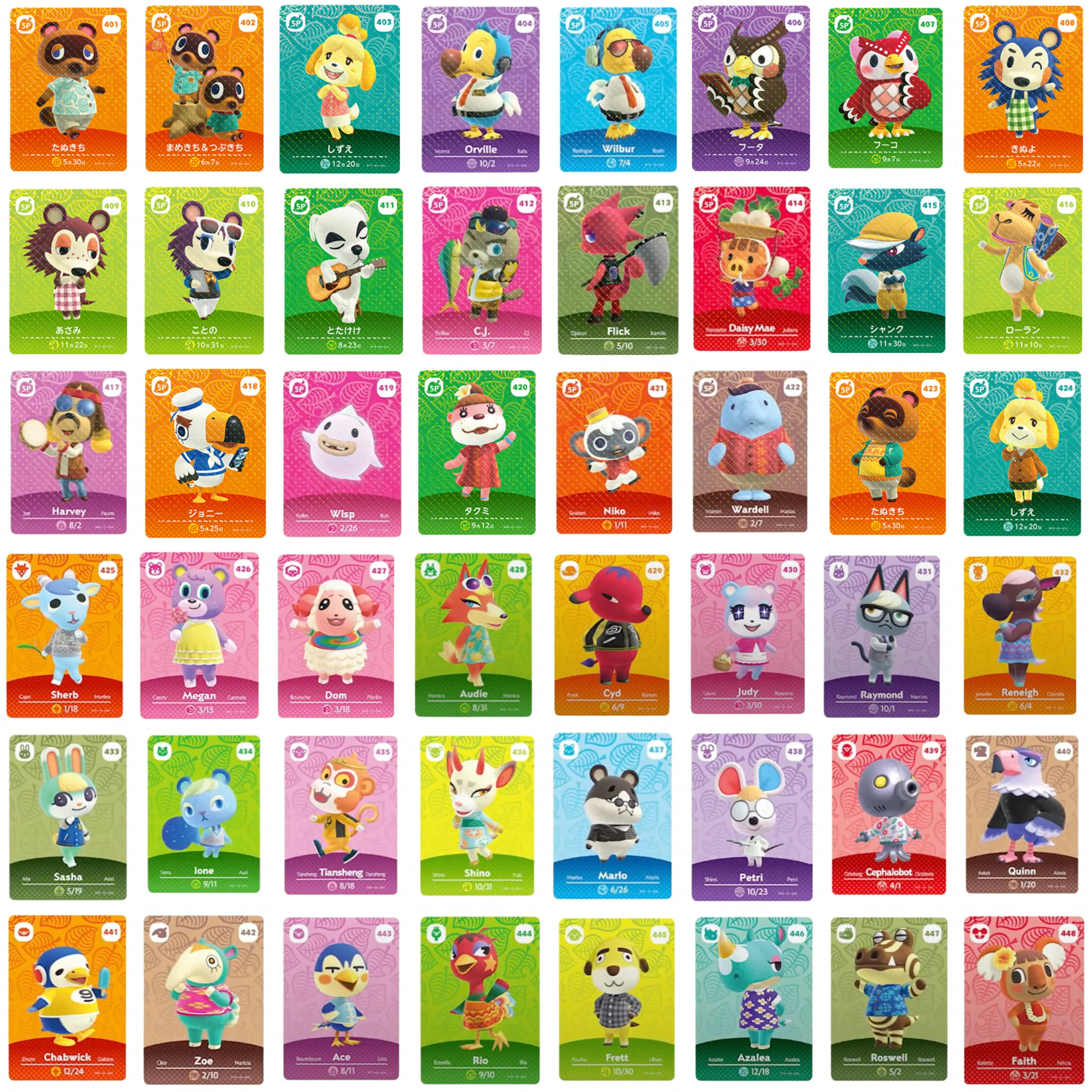 Series 1 NO.54 To 81 Compatible Switch NS WIIU Animals Crossing Amiibo Game Cards Tag NFC Set Carte First Edition Card | Игрушки и хобби
