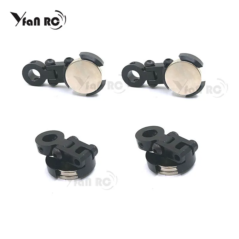 4 шт./лот Магнитный стелс из алюминиевого сплава невидимый корпус черные