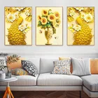 Специальная алмазная живопись, вышивка, украшение сделай сам, домашнее искусство на стену, алмазная вышивка крестиком, мозаика, Полная работа, Подсолнухи, павлин