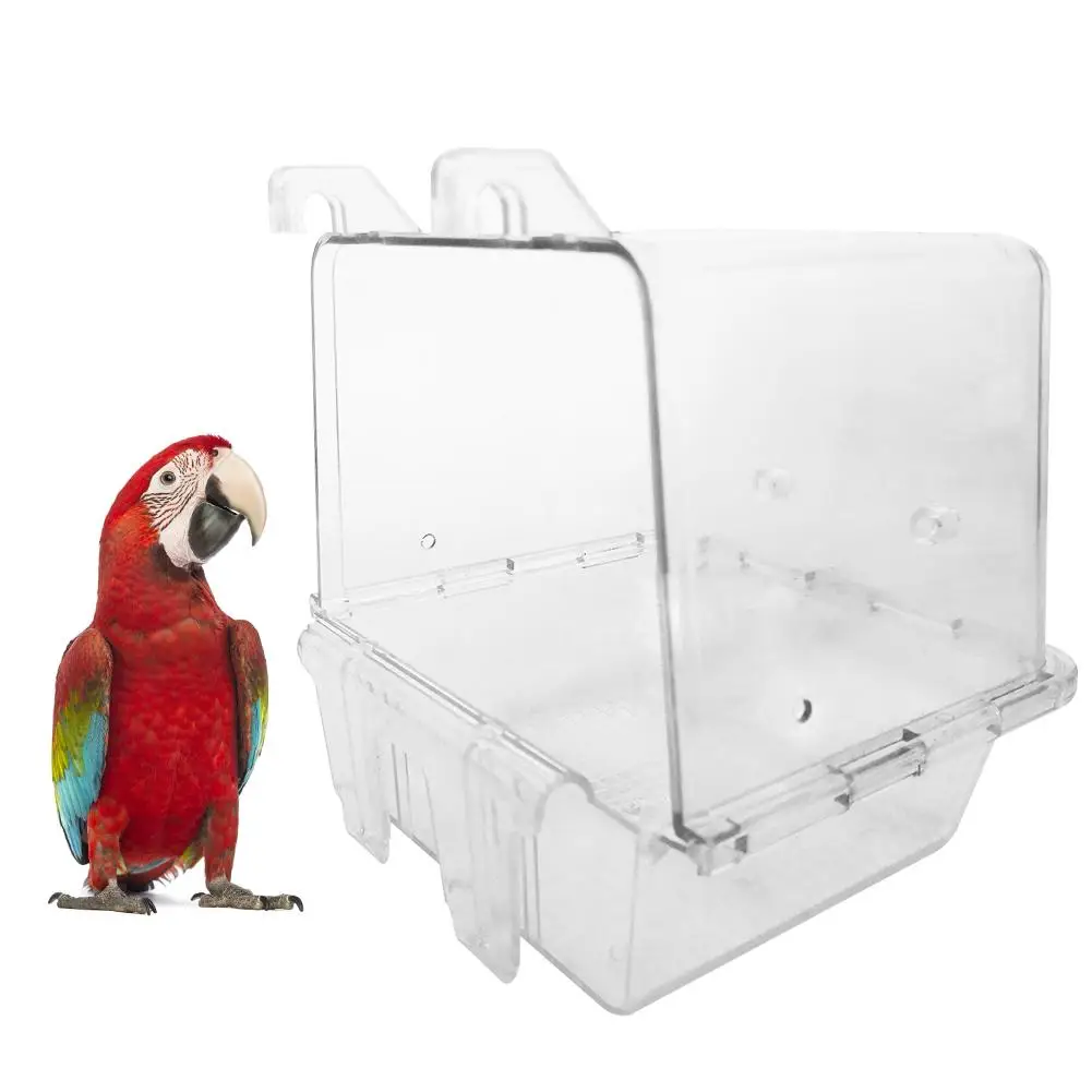 

Pet Bird Bathtub Automatic Acrylic Durable Bathroom Bathtub for All Kinds of Birds
