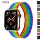 Ремешок Миланская петля для Apple watch band 44 мм 40 мм 38 мм 42 мм, металлический браслет из нержавеющей стали для iWatch series 5 4 3 se 6
